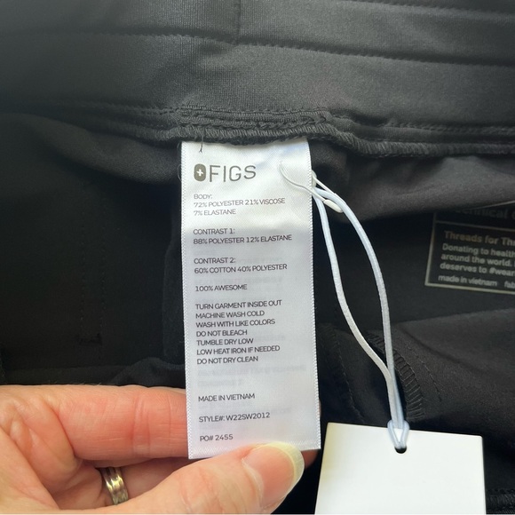 Figs Black High Waisted Zamora Joggers - Picture 8 of 10